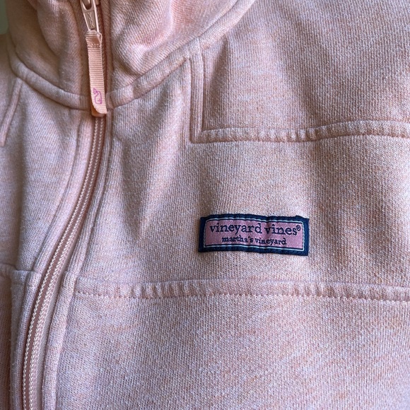 Vineyard Vines Pull Over Half Zip Light Pink Size M - Picture 9 of 12